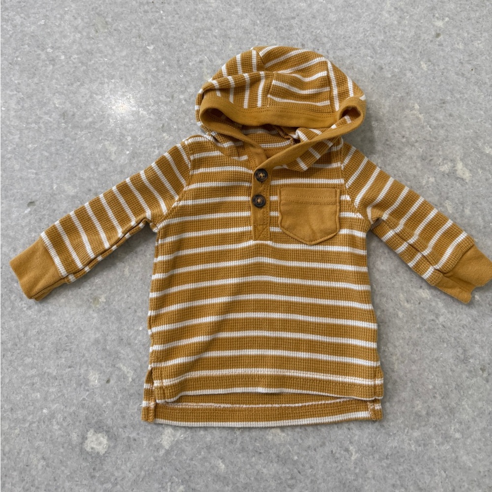 Carters long sleeve hoodie waffle knit NB Jacket